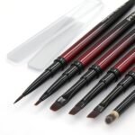 MYR 6Pcs Metal Nail Art Brushes and 2Pcs Nano Nail Files are suitable for Drawing Thick Lines, Painting Petals, Applying Phototherapy Gel, Halo Dyeing and other Personalized Nail Enhancement Designs - Image 2