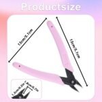 Rhinestone Remover, Nail Nippers Professional Pink Rhinestone Tools for Nails DIY to Easily Remove Cuticle Rhinestones Crystals Cutting Nail Chains - Image 3
