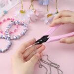 Rhinestone Remover, Nail Nippers Professional Pink Rhinestone Tools for Nails DIY to Easily Remove Cuticle Rhinestones Crystals Cutting Nail Chains - Image 5