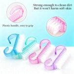 Acrylic Nail Brush 4-piece Set Soft Bristles for Nail Care Pedicure Dust Cleaning Plastic Tool Kit - Image 3