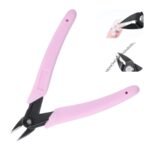 Rhinestone Remover, Nail Nippers Professional Pink Rhinestone Tools for Nails DIY to Easily Remove Cuticle Rhinestones Crystals Cutting Nail Chains - Image 2